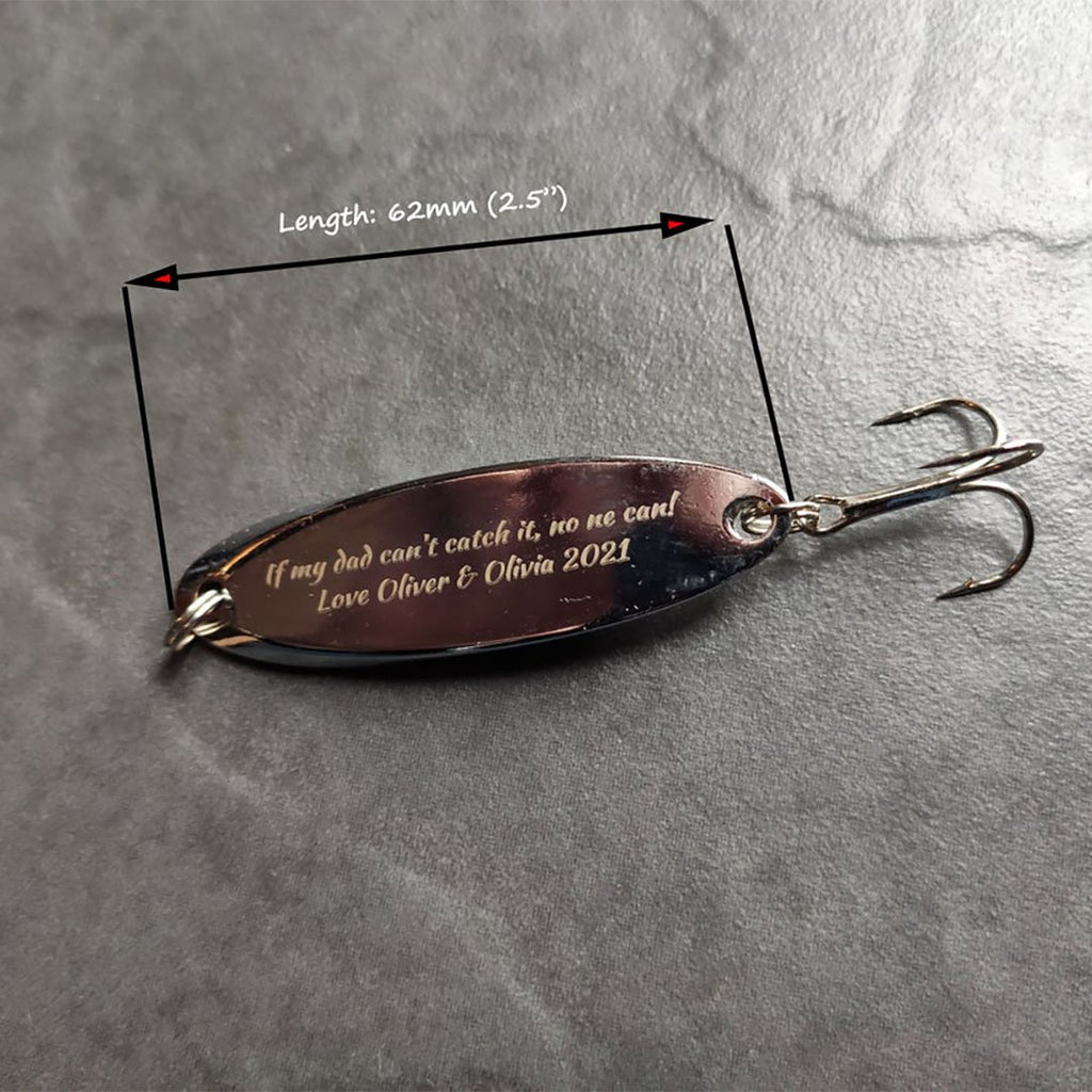 Personalized Laser Engraved Fishing Lure - Best Gift for Fisherman - Gift For Dad - Father's Day Gift