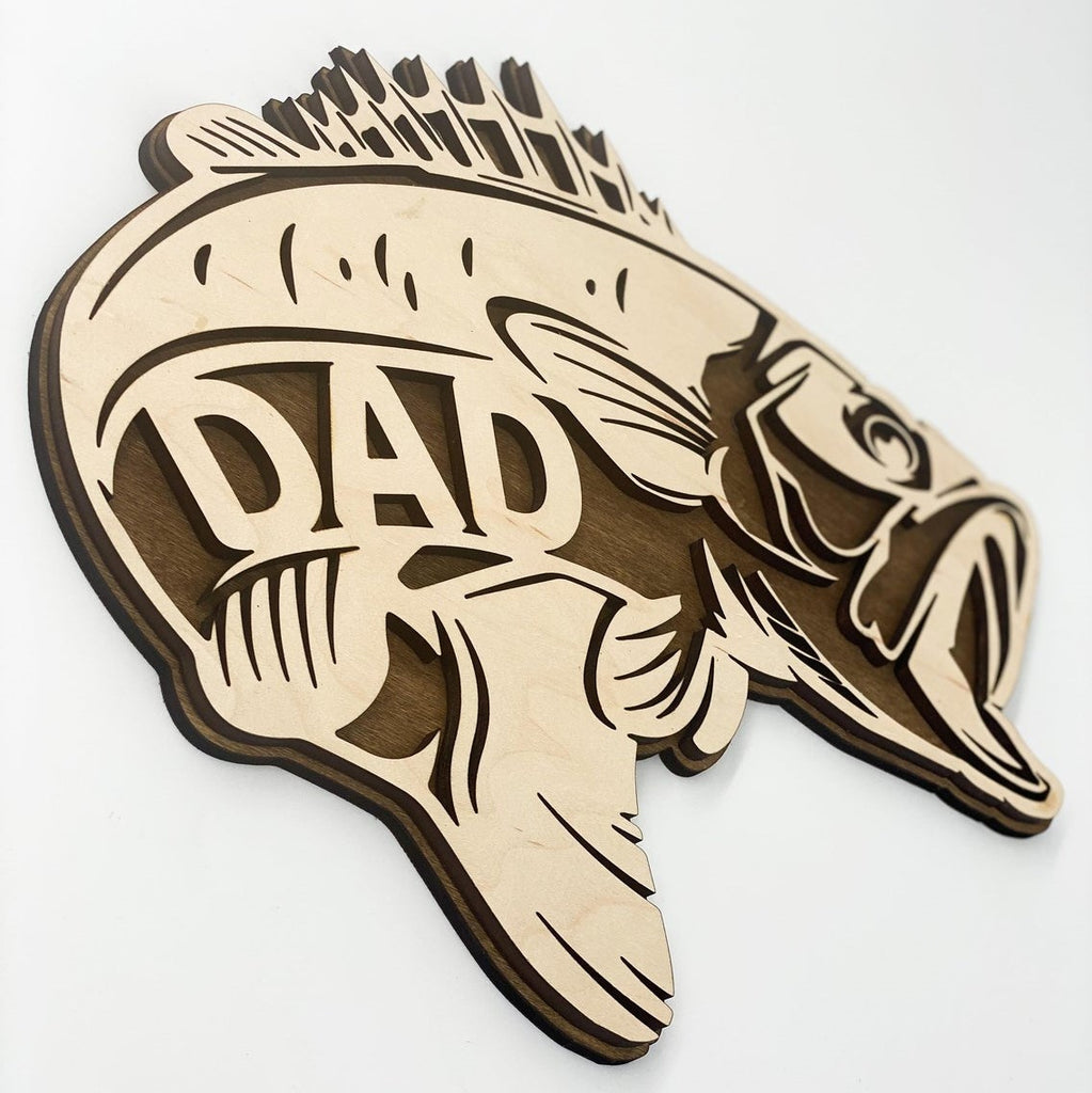 Fish Sign with Custom Text | Fisherman GIft