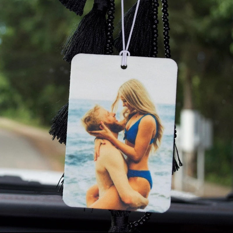 Custom Picture Air Freshener - Unique Couple Gift for Him or Her