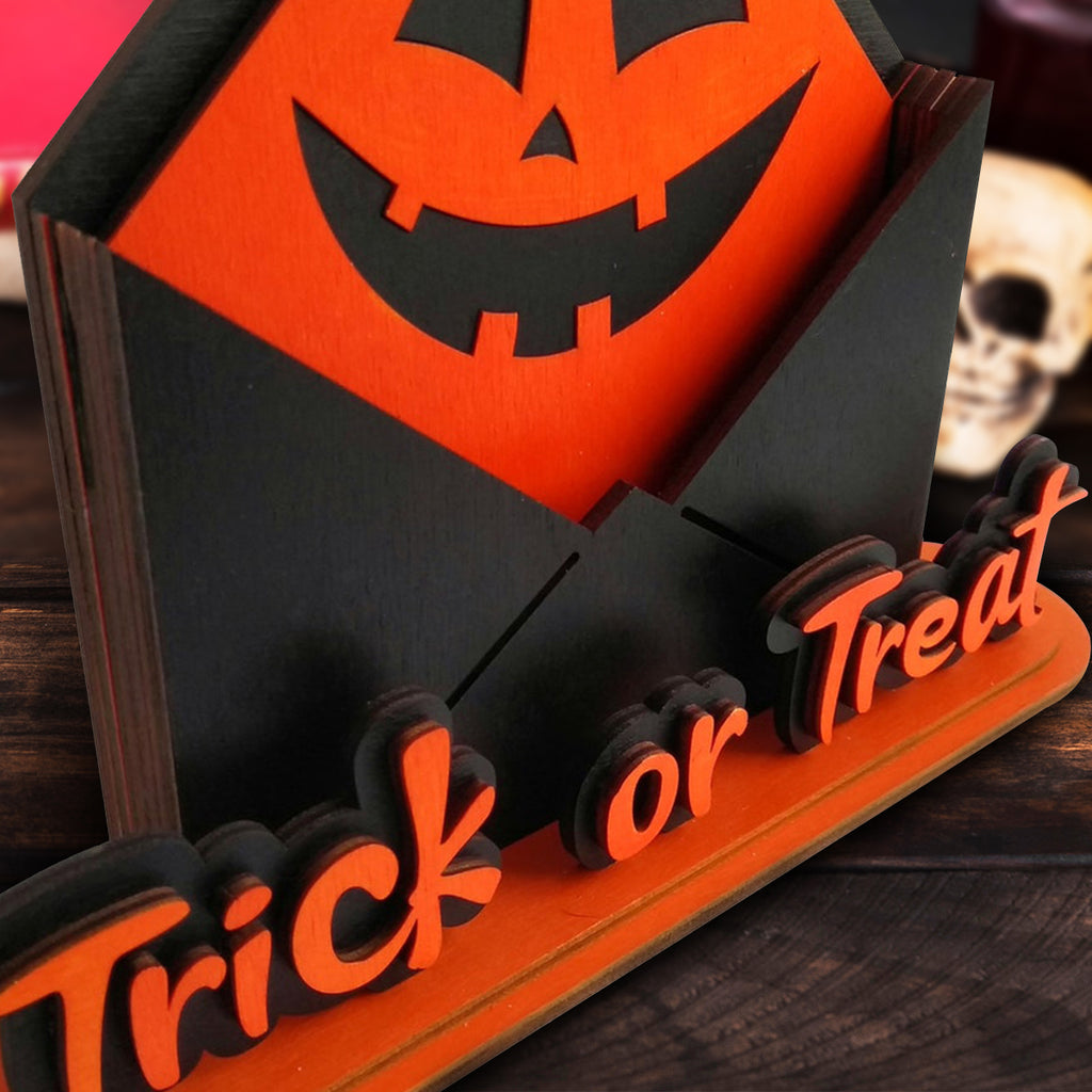 Halloween Pumpkin Envelope Shaped Candy Box