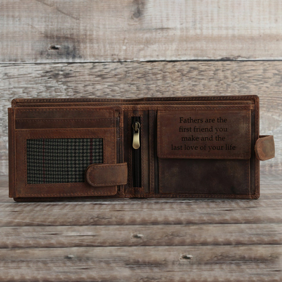 leather wallet, engraved wallet, minimal wallet, father's day gifts