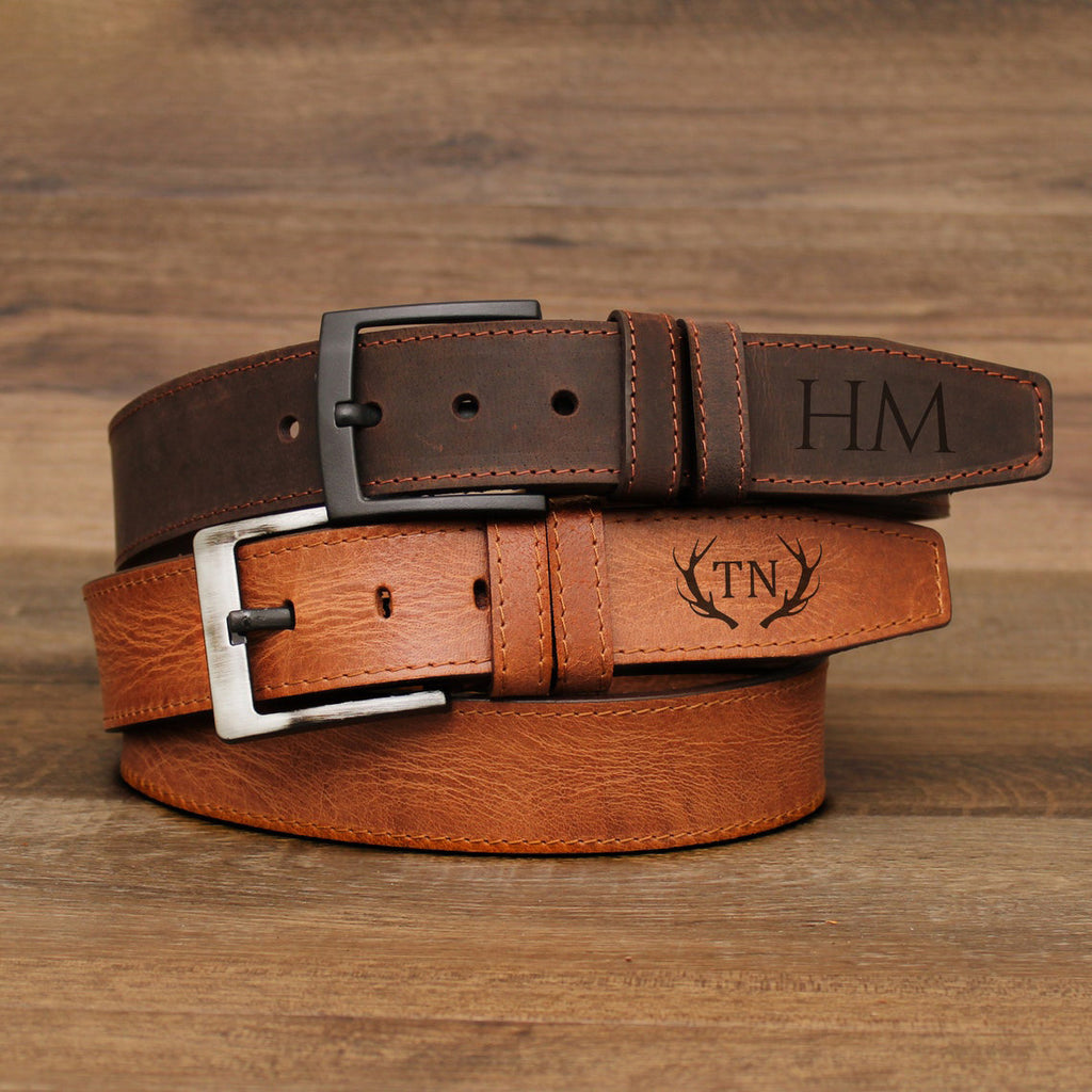 Custom Leather Belt - Father's Day Gift, Anniversary Gift