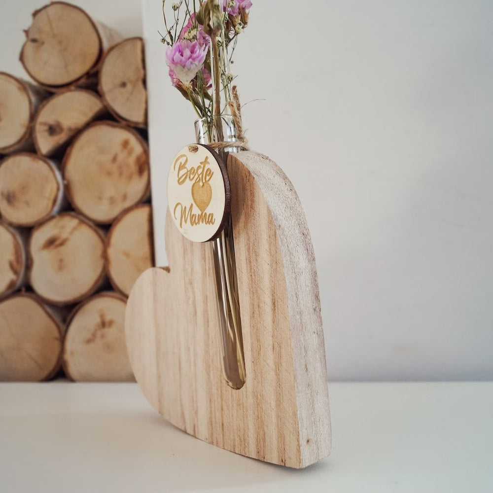 Dried Flower Bouquet In Test Tube - Gift For Mom