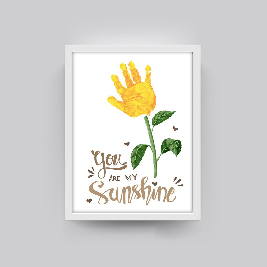You Are My Sunshine - Handprint Sign - Gift For Mom