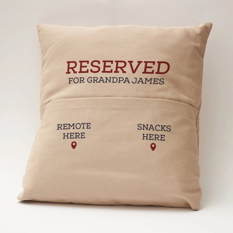 Custom Throw Pillow Home Decoration - Gifts for Dad for Grandpa, Boyfriend