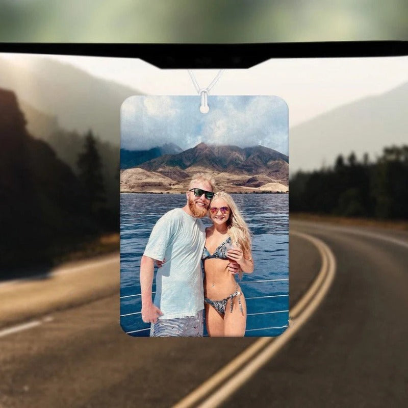 Custom Picture Air Freshener - Unique Couple Gift for Him or Her