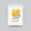 You Are My Sunshine With Sunflower Card - Handprint Sign - Gift For Mom