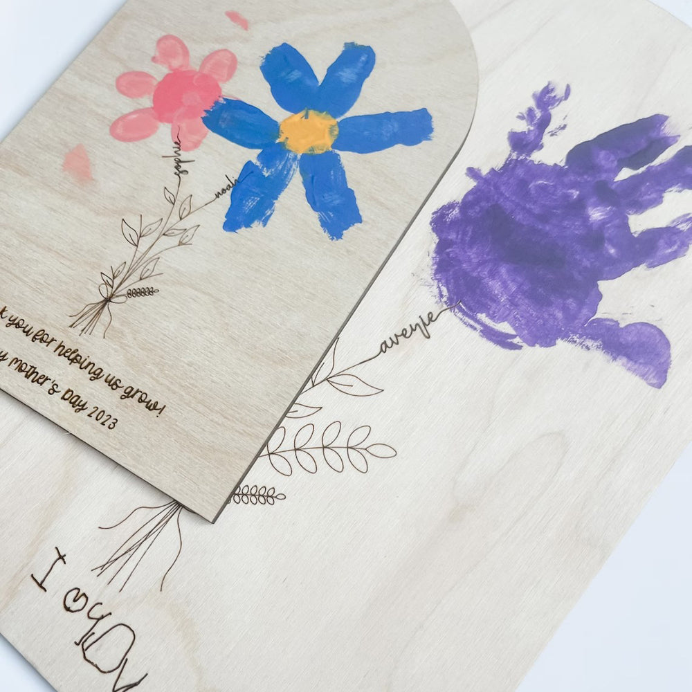 Thank You For Helping Us Grow - Handprint Sign - Mother's Day Gift