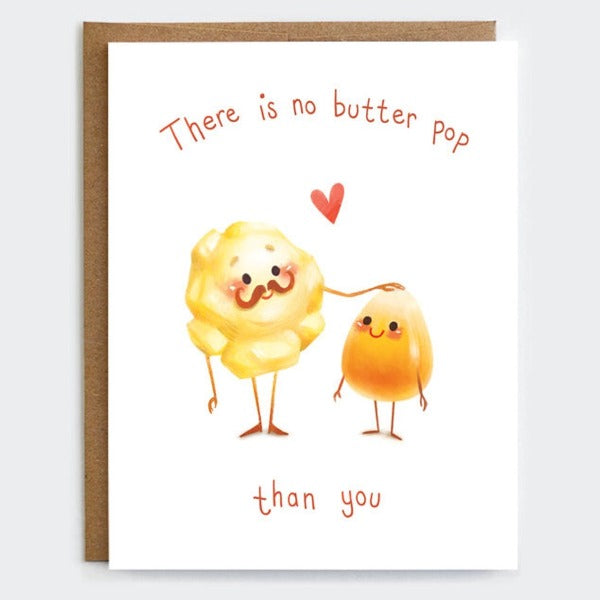 Funny Popcorn Father Day's Card