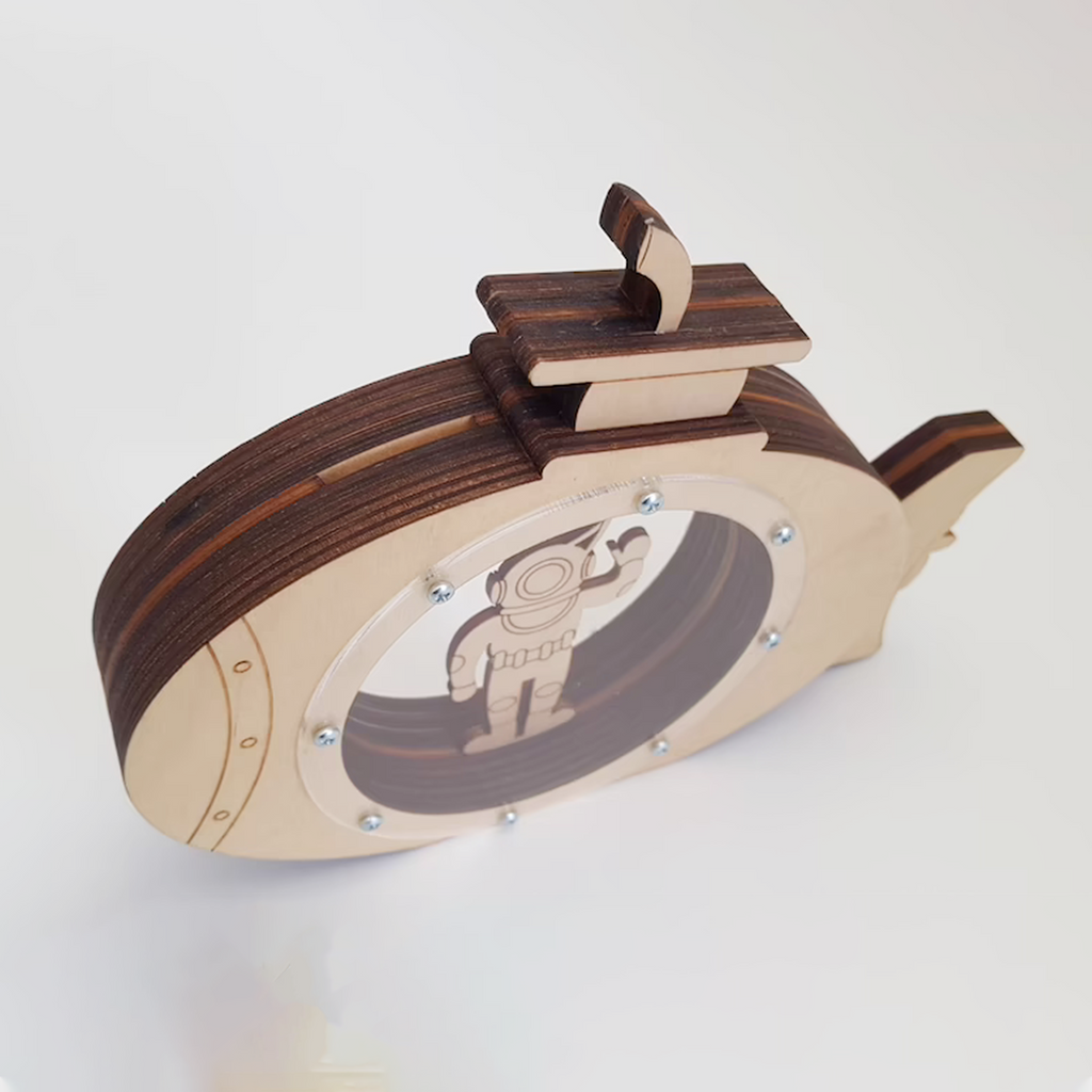 Personalized Gift Submarine Wooden Piggy Bank Adult - Piggy Banks For Boys