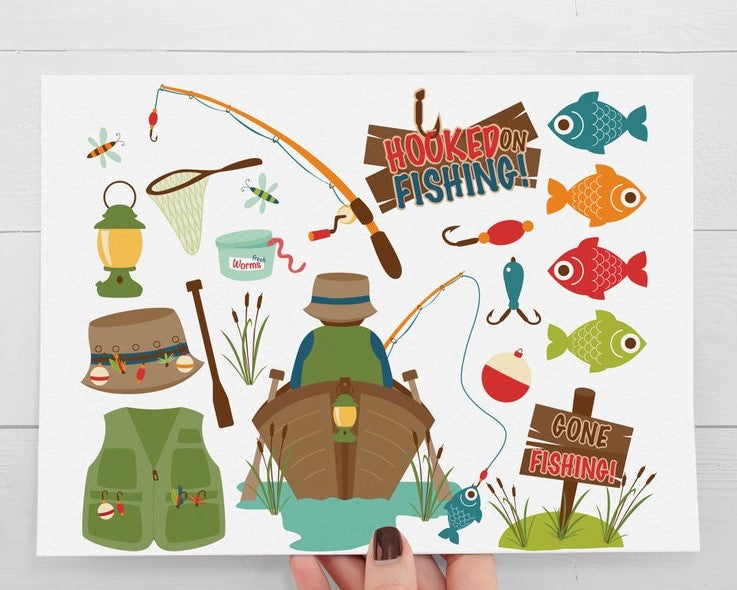 Fishing Tackle Card, Fishing Card
