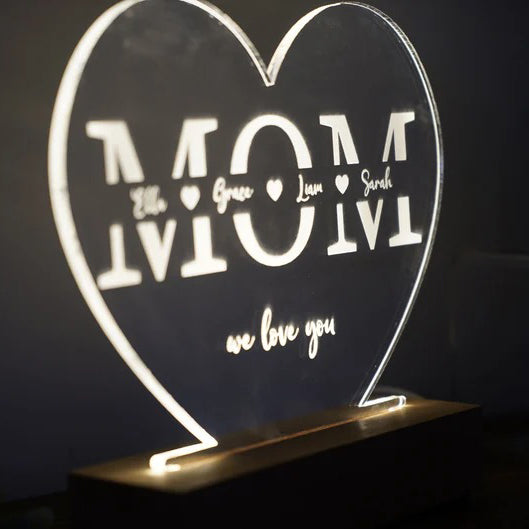 Personalized MOM night light with names - Gift For Mom