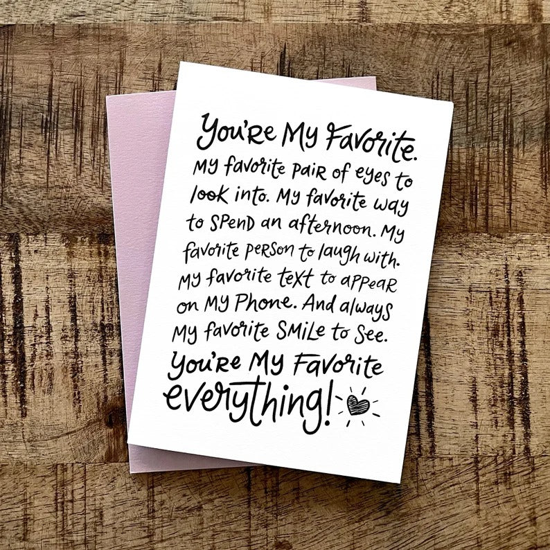 You Are My Favorite - Couple Gift Card