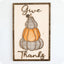 Wooden Cute Rattan Style Pumpkins - Thanksgiving Decoration