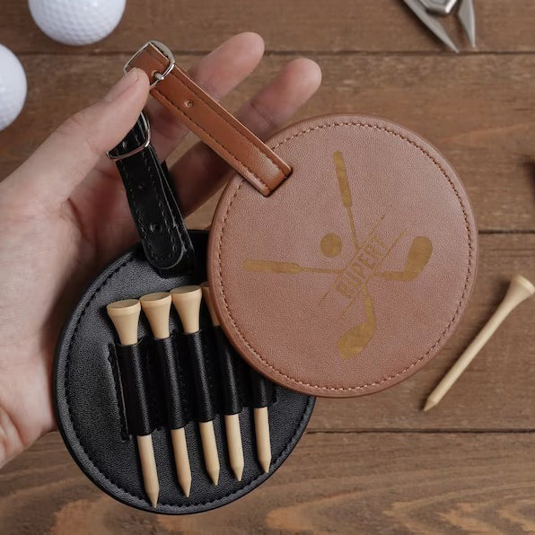 Leather Golf Bag Tag - Golf Gifts For Men