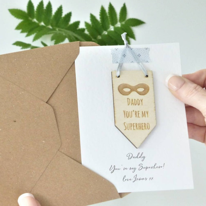 Daddy you are my super hero - Father's day gift card