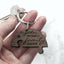 Our Family Heart Wooden Jigsaw Keyring, Gift for Dad