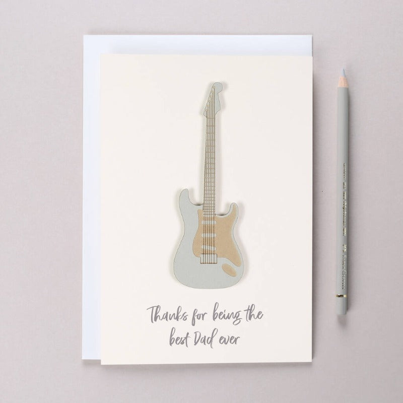 Personalized Guitar Card For Dad - Father's Day Gift Card