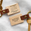 Personalised 'The Day You Became My…' Wooden & Leather Key Ring - Meaningful Gift For Father's Day - Gift For Dad - Gift For Man