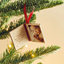 Personalized Leather Book Christmas Ornament with Photo